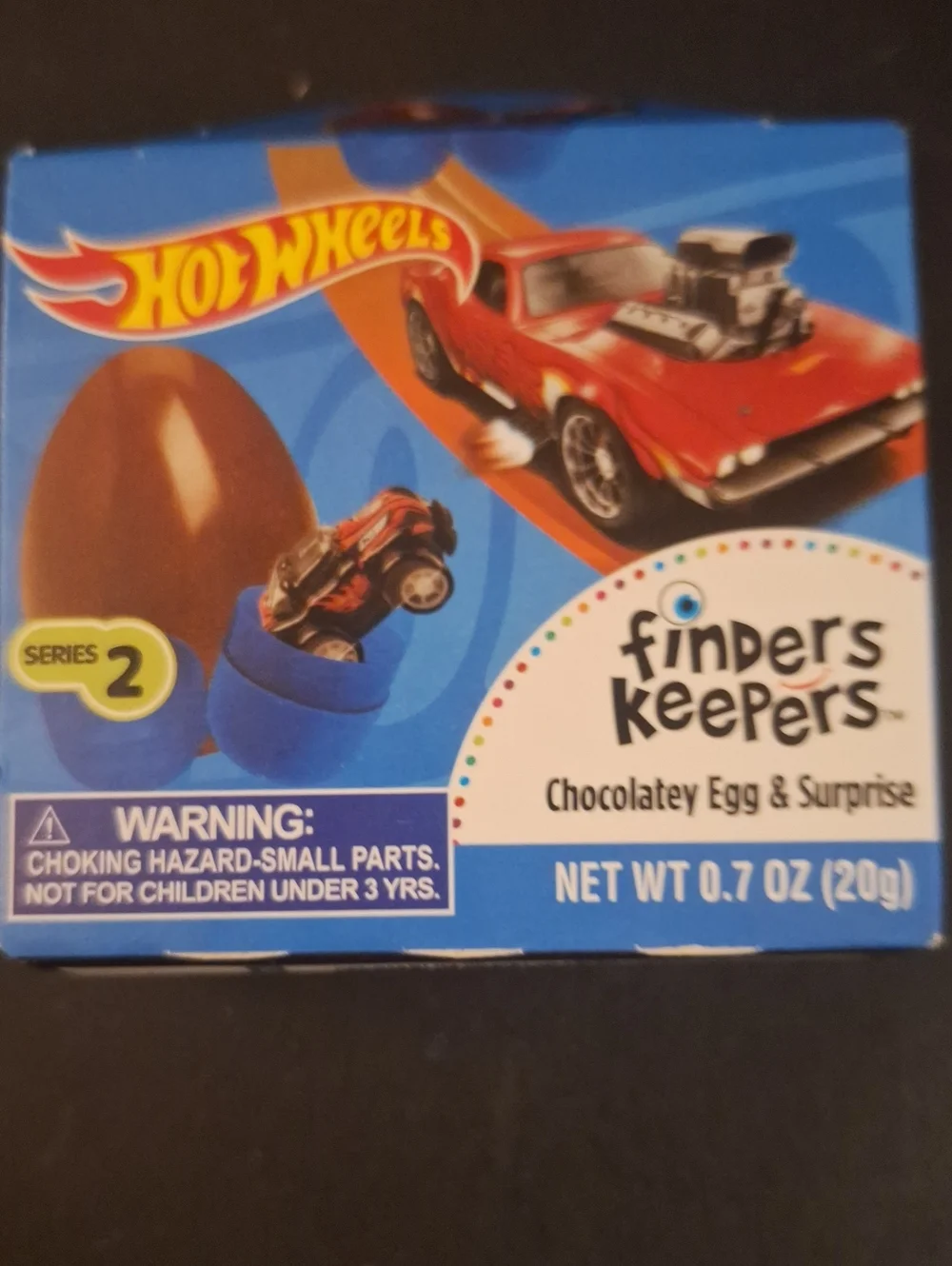 Finders Keepers Blue Hot Wheels Chocolatey Egg Surprise